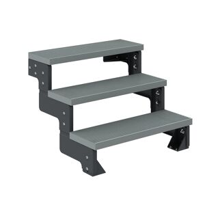 Außentreppe 'Gardentop' grau 3 Stufen 100 cm
