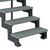Außentreppe 'Gardentop' grau 3 Stufen 100 cm