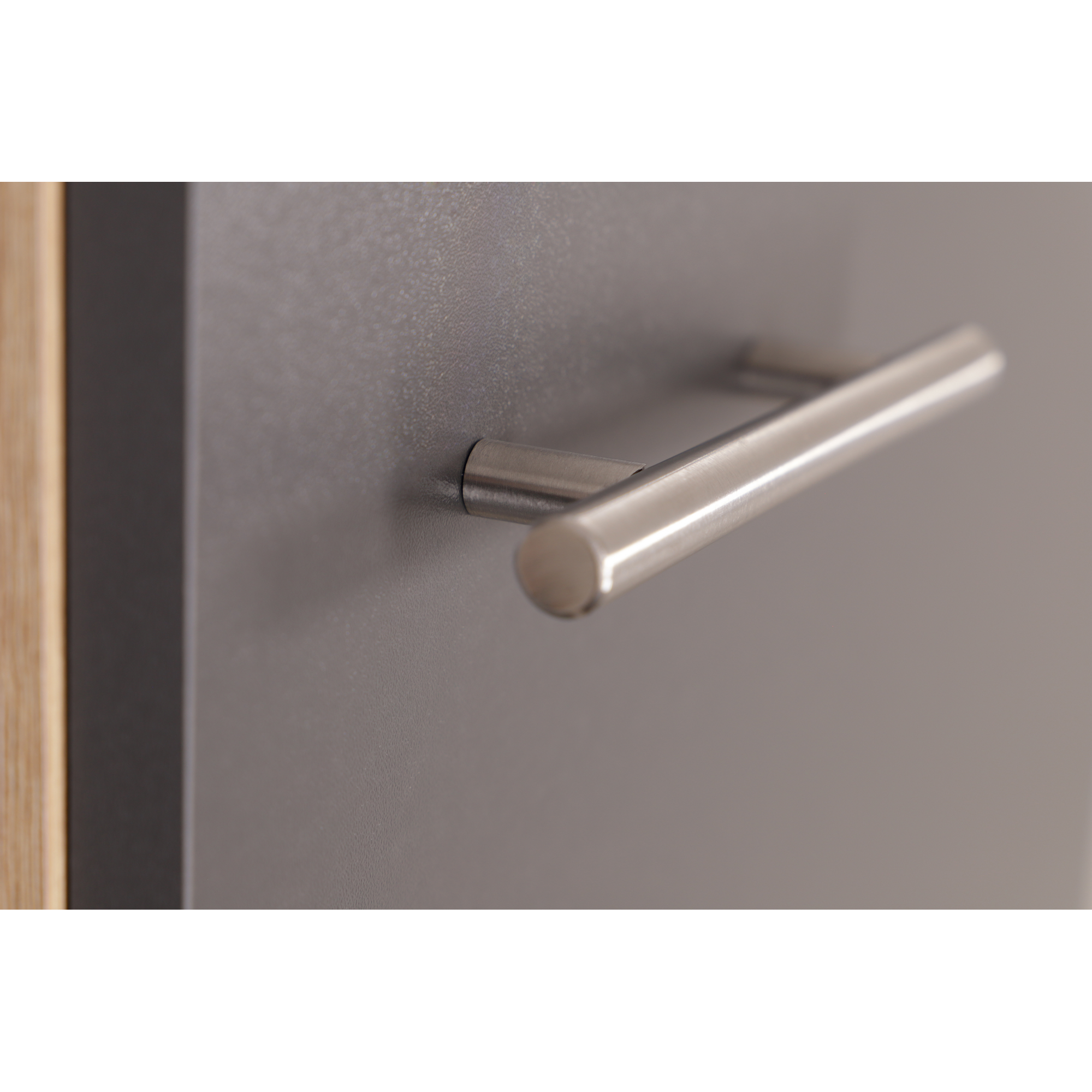 Küchenmöbel-Set 'Merle 10' grau/eichefarben 100 cm