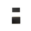 Küchenmöbel-Set 'Merle 10' schwarz/eichefarben 100 cm