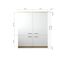 Küchenmöbel-Set 'Merle 11' weiß/eichefarben 145 x 120 x 60 cm