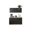 Küchenmöbel-Set 'Merle 12' schwarz/eichefarben 150 cm