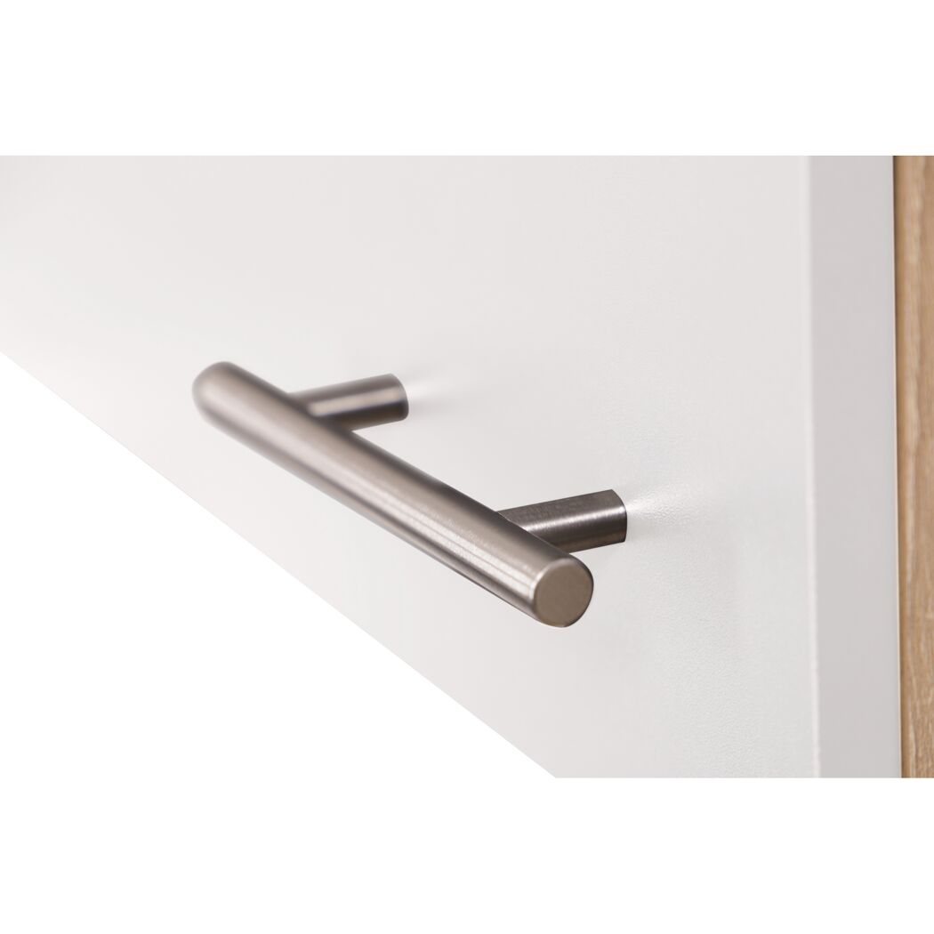 Küchenmöbel-Set 'Merle 13' weiß/eichefarben 150 x 60 x 85 cm