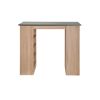 Bartisch 'Merle' grau/eichefarben 115 x 103 x 50 cm