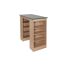 Bartisch 'Merle' grau/eichefarben 115 x 103 x 50 cm