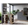 Bartisch 'Merle' grau/eichefarben 115 x 103 x 50 cm