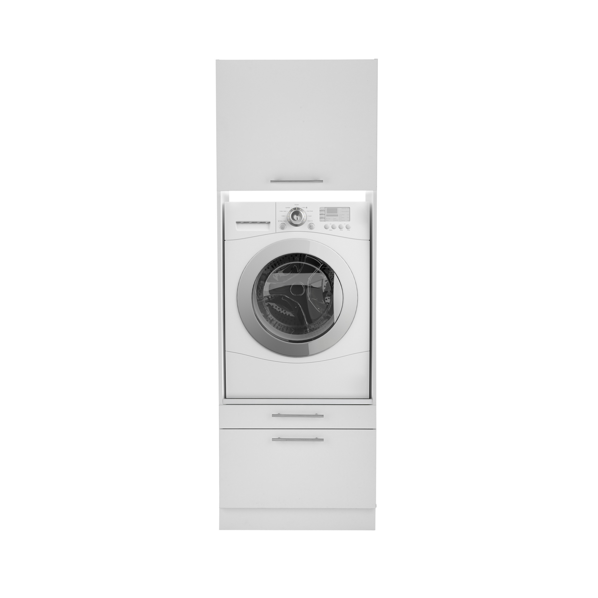 Waschmaschinenumbauschrank 'Clara 2' weiß matt 67,4 x 200 x 67,6 cm