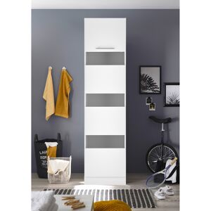 Wäscheschrank 'Clara 3' für Hauswirtschaftsraum weiß matt 50 x 200 x 67,6 cm
