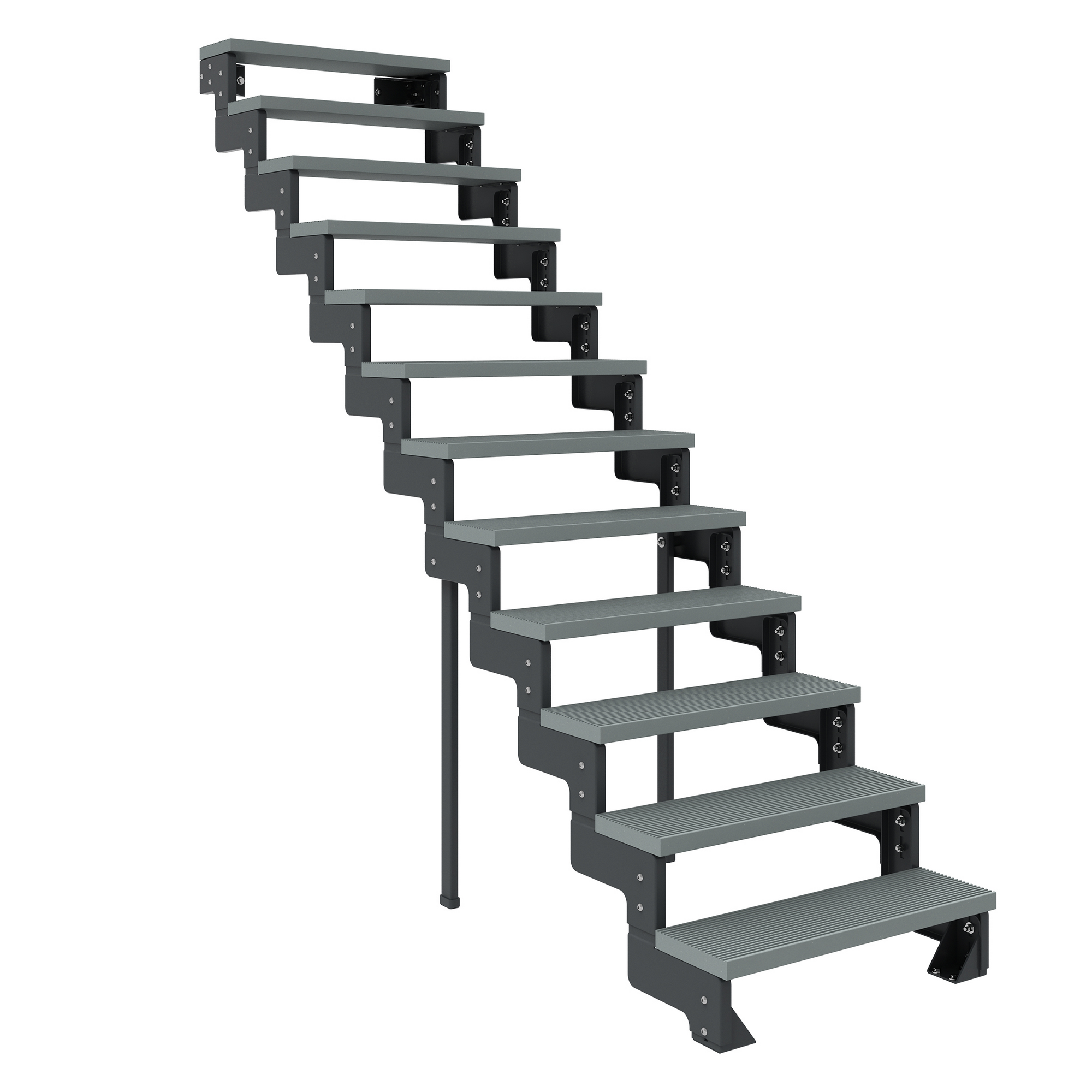 Außentreppe 'Gardentop' grau 12 Stufen 100 cm