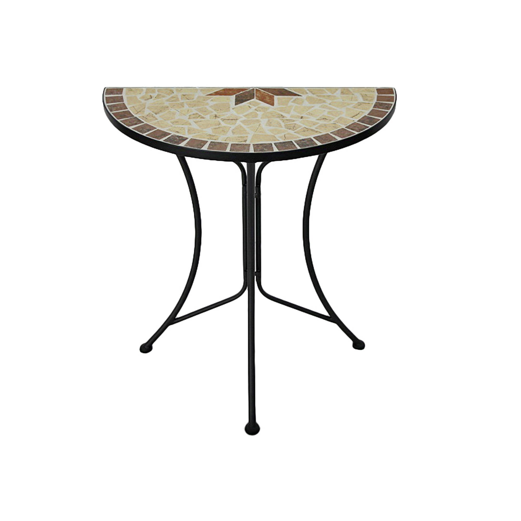 Gartentisch 'Amarillo' Stahl 60 x 30 x 70 cm