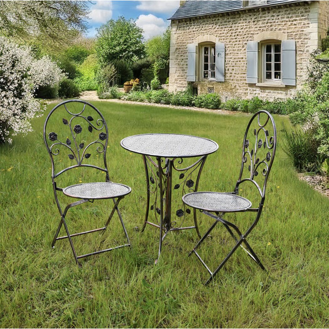 Gartentisch 'Pinatubo' Stahl 60 x 60 x 71 cm