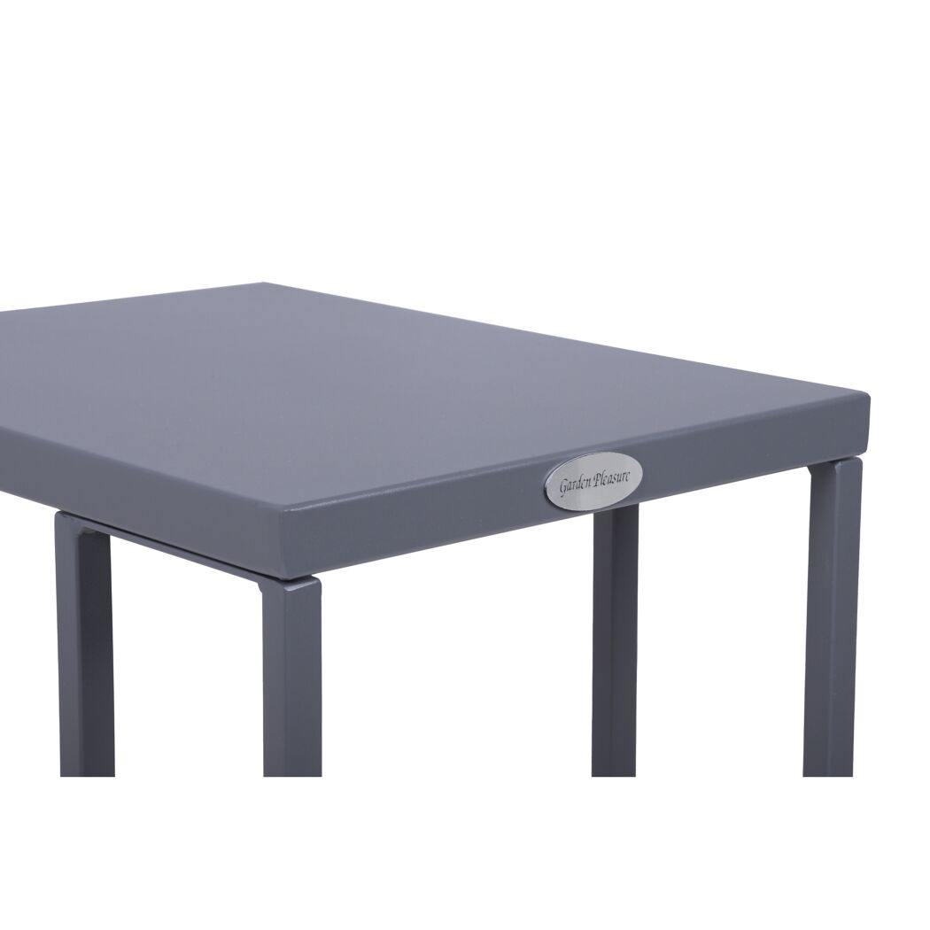 Beistelltisch 'Dorea' Stahl 43 x 30,5 x 56 cm