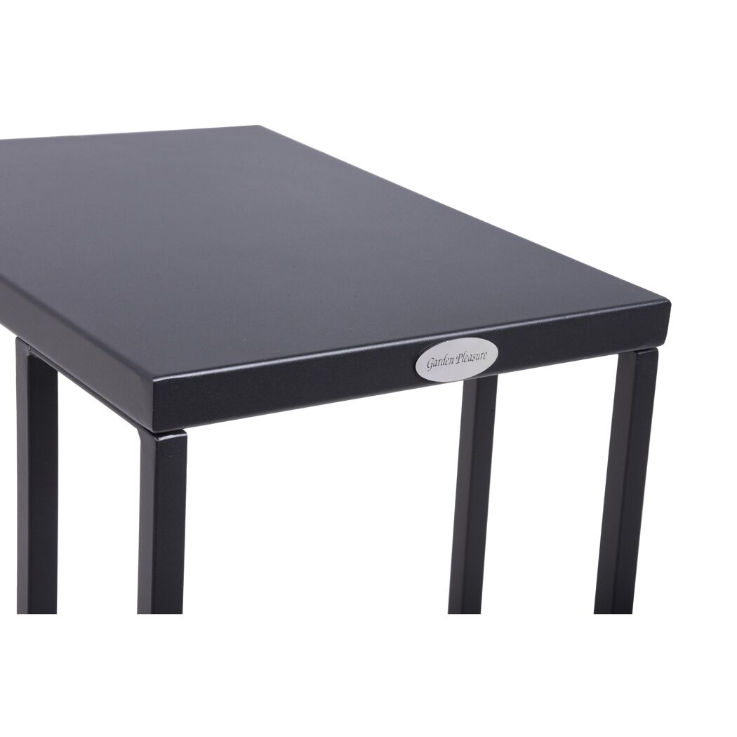 Beistelltisch 'Dorea' Stahl 43 x 30,5 x 56 cm