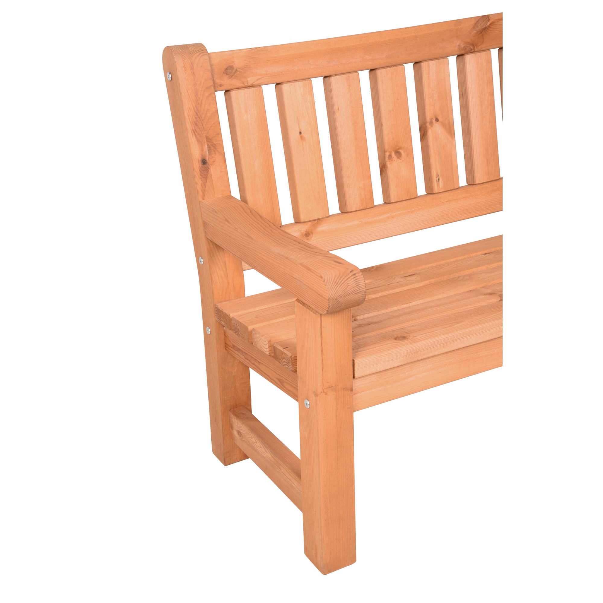 Gartenbank 'Allgäu' 3-Sitzer Kiefernholz braun 184 x 96 x 69,5 cm