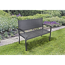 Gartenbank 'Sanremo' 2-Sitzer Aluminium schwarz 116 x 87 x 60 cm