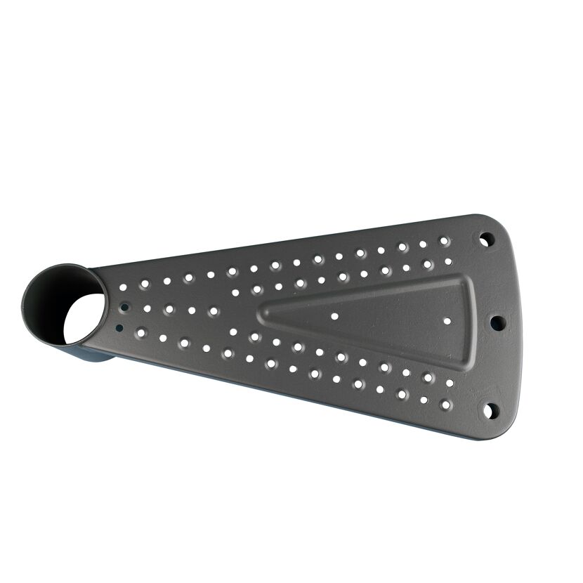 Außenspindeltreppe 'Gardenspin' Metall 11 Lochblechstufen Ø 155 cm anthrazit
