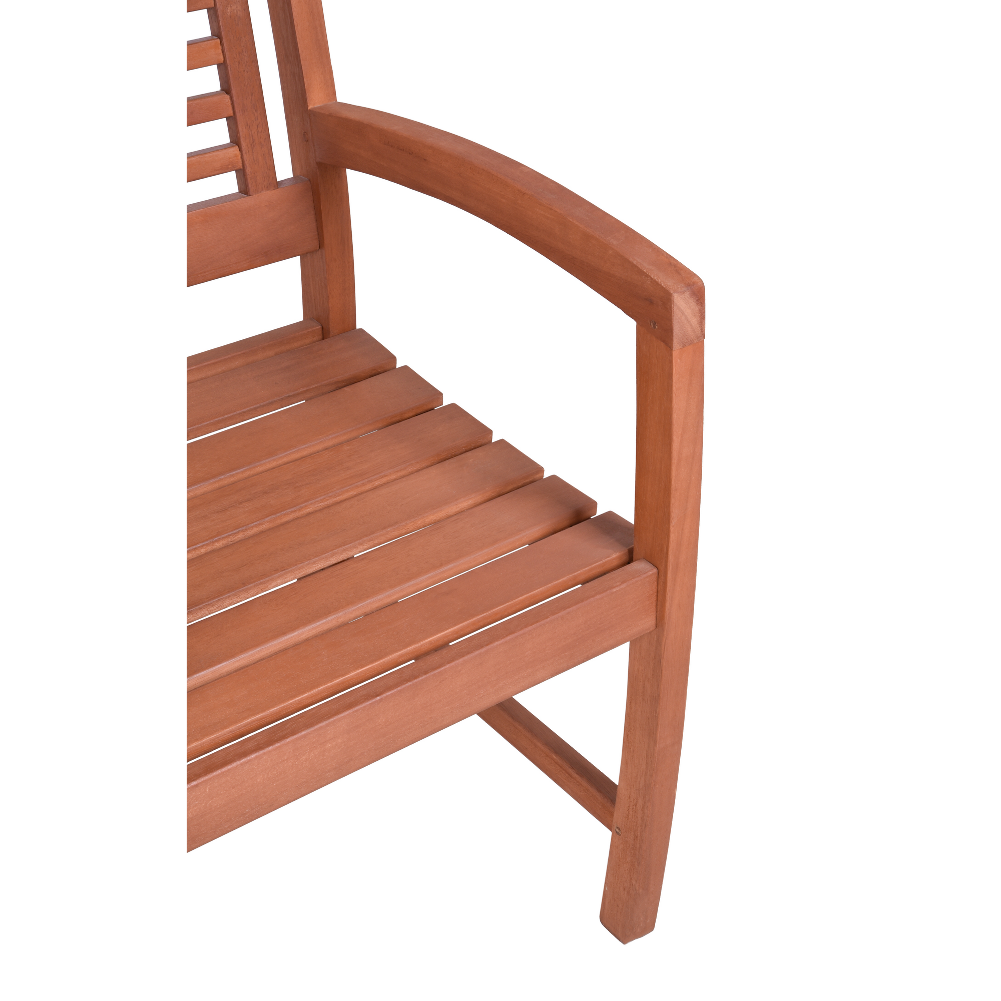 Gartensessel 'Madison' Eukalyptusholz braun 56 x 90 x 59 cm