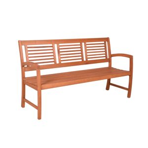 Gartenbank 'Madison' 3-Sitzer Eukalyptusholz braun 156 x 90 x 59 cm