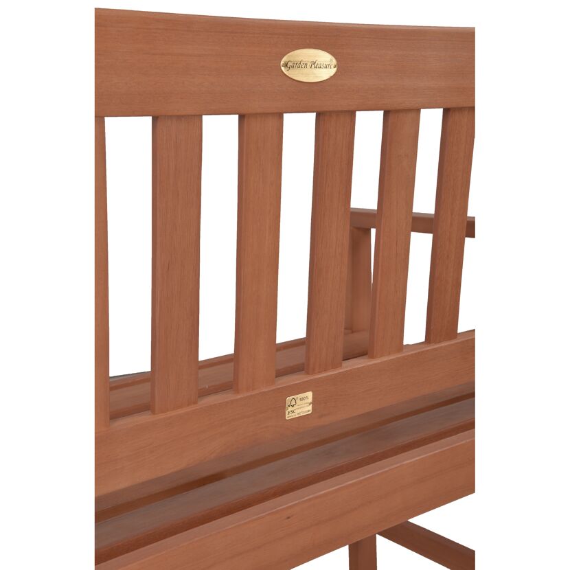 Gartenbank 'Promotion' 2-Sitzer Eukalyptusholz braun 110 x 86 x 56,5 cm