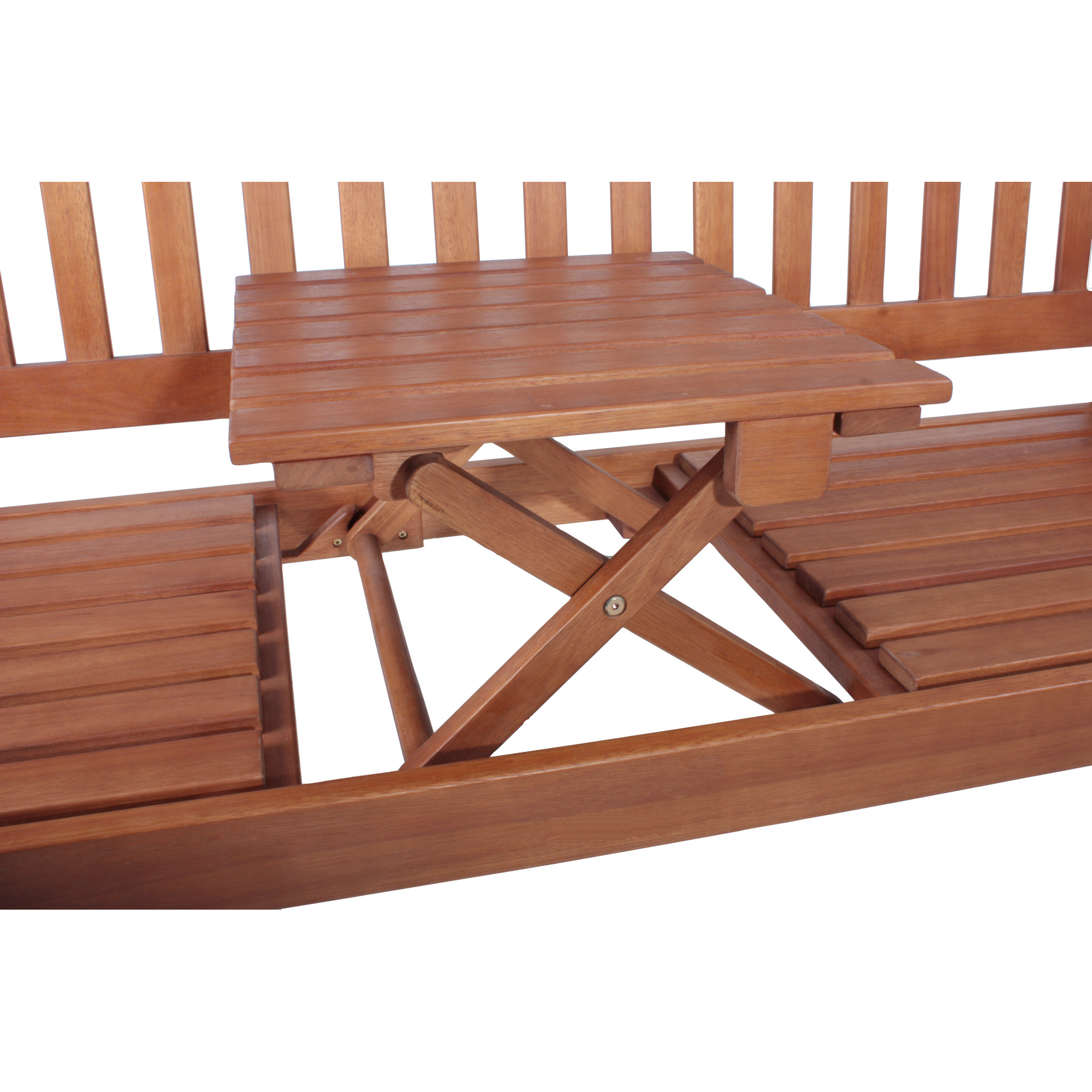 Gartenbank 'Phuket' 3-Sitzer Eukalyptusholz braun 63 x 105 x 150 cm