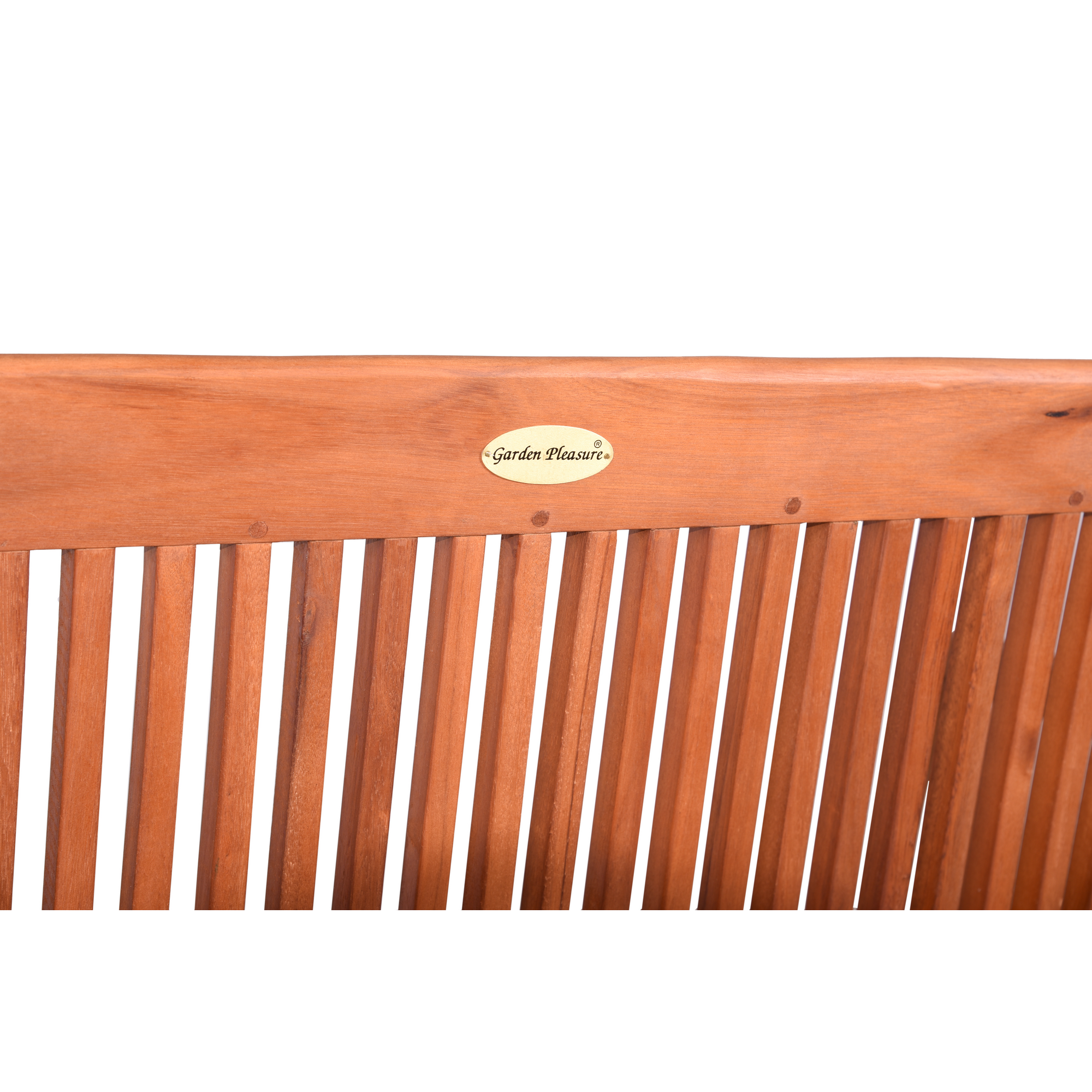 Gartenbank 'Stockholm' 2-Sitzer Eukalyptusholz braun 127 x 90 x 59 cm