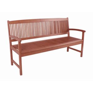 Gartenbank 'Stockholm' 3-Sitzer Eukalyptusholz braun 59 x 90 x 157 cm