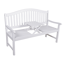 Gartenbank 'Singapur' 3-Sitzer Eukalyptusholz weiß 63 x 105 x 150 cm