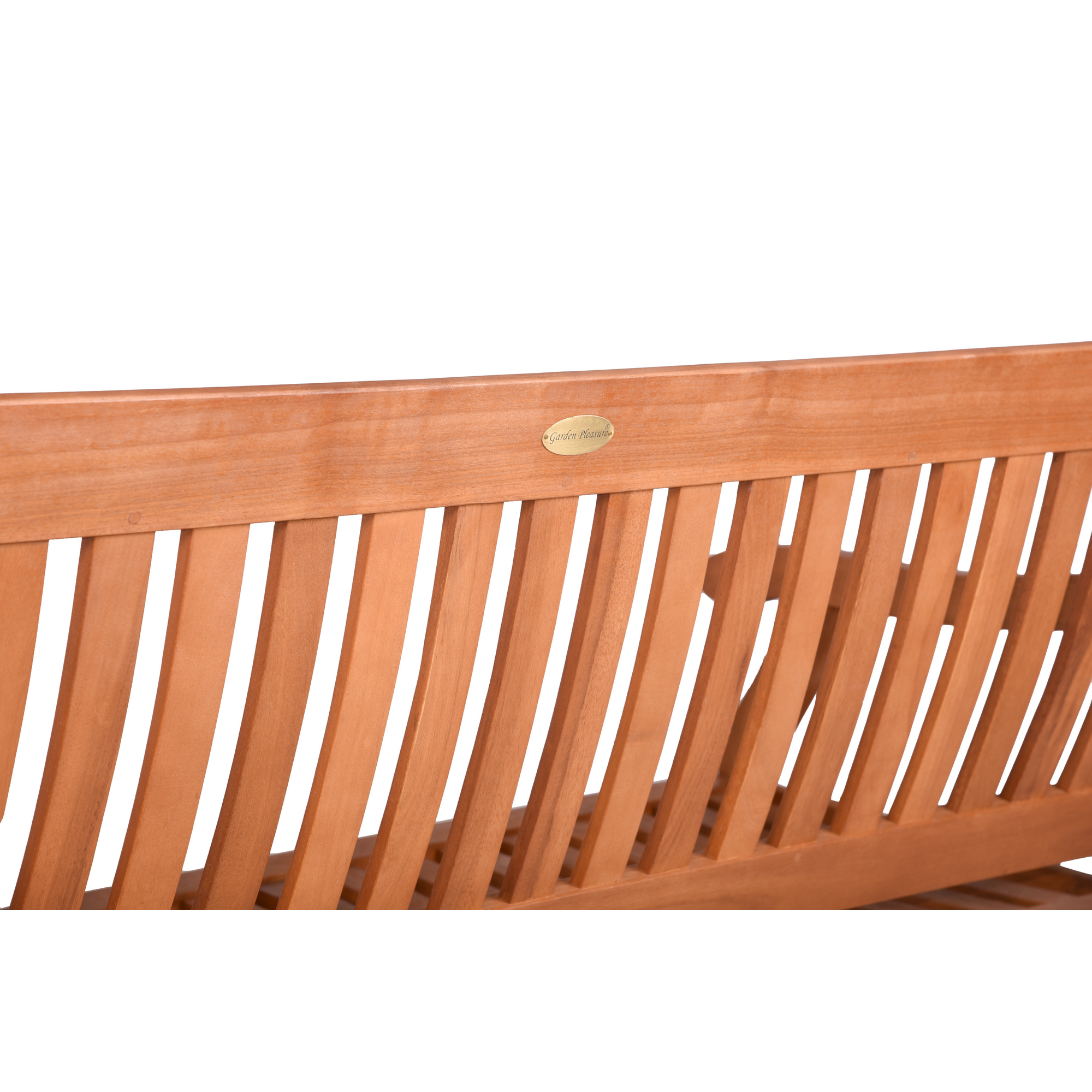 Gartenbank 'New Jersey' 3-Sitzer Eukalyptusholz braun 158 x 90 x 68 cm