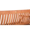 Gartenbank 'New Jersey' 3-Sitzer Eukalyptusholz braun 158 x 90 x 68 cm
