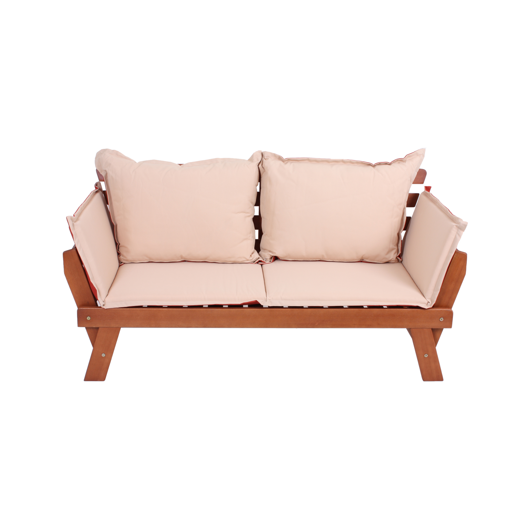 Gartenbank 'Fortuna' 2-Sitzer Eukalyptusholz braun 72 x 75 x 195 cm