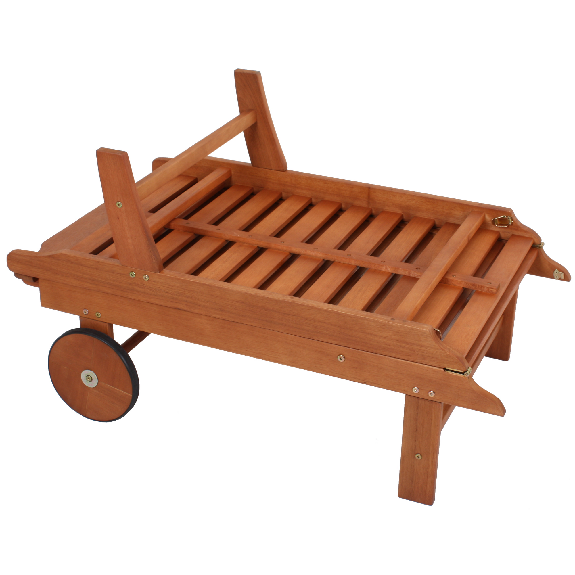 Sonnenliege 'Palm Springs' klappbar/verstellbar braun 63 x 89 x 197 cm