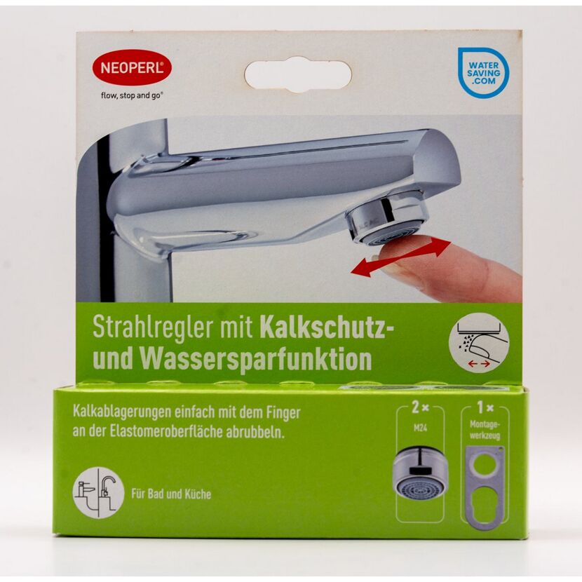 Strahlregler 'Cascade SLC' M24 5,7 l/min mit Kalkschutz- und Wassersparfunktion