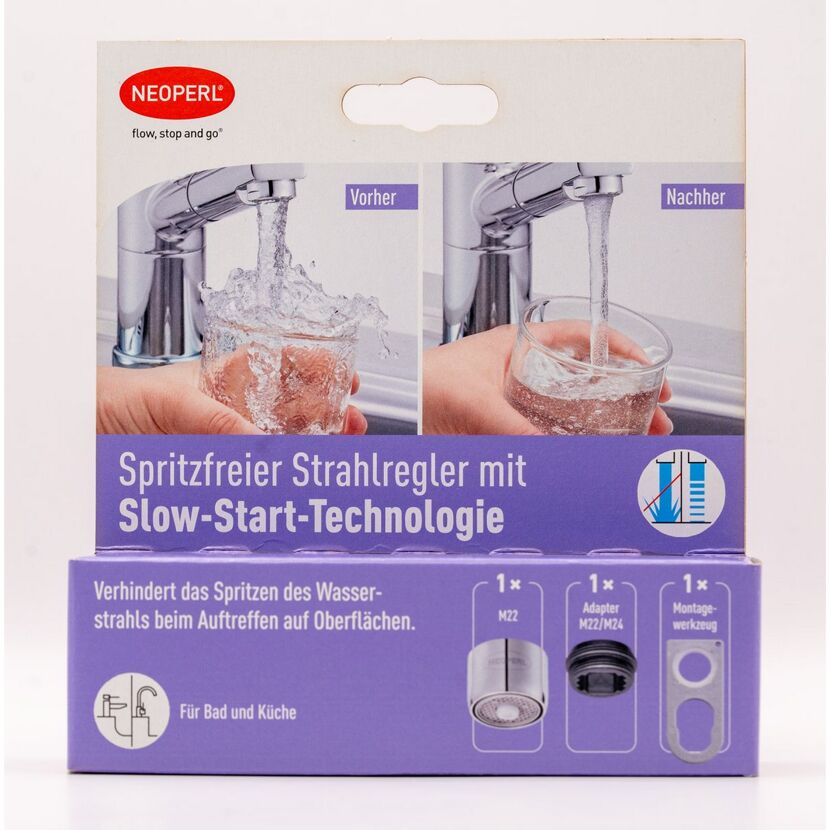 Strahlregler M22/M24 16 l/min mit Slow-Start-Technologie
