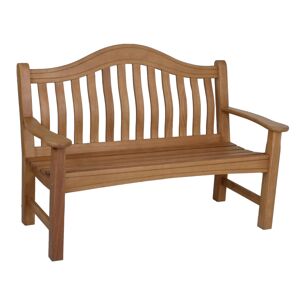 Gartenbank 'Kingston' 2-Sitzer Eukalyptusholz braun 67 x 91 x 131 cm