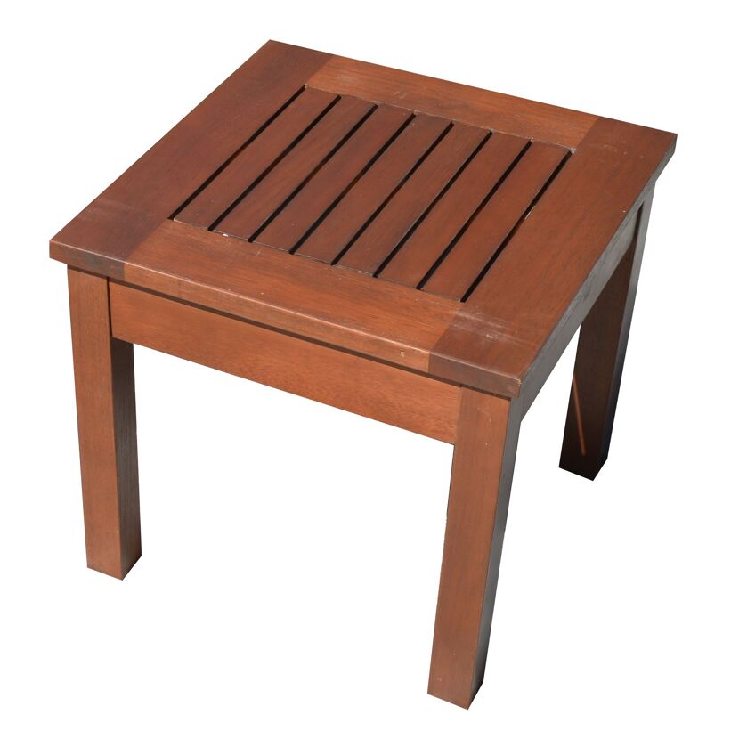 Beistelltisch 'Sonora' Eukalyptusholz 40 x 40 x 35 cm