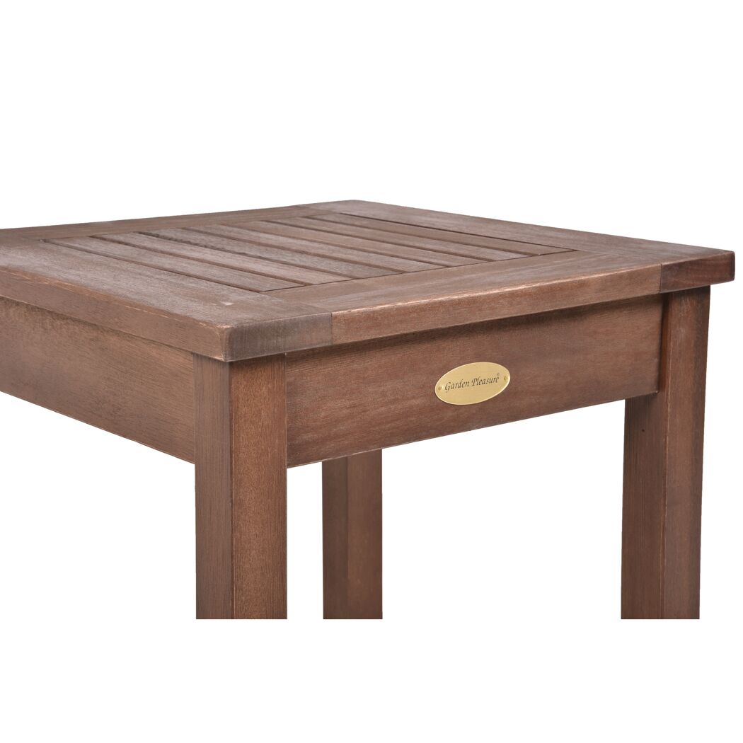Beistelltisch 'Sonora' Eukalyptusholz 40 x 40 x 35 cm