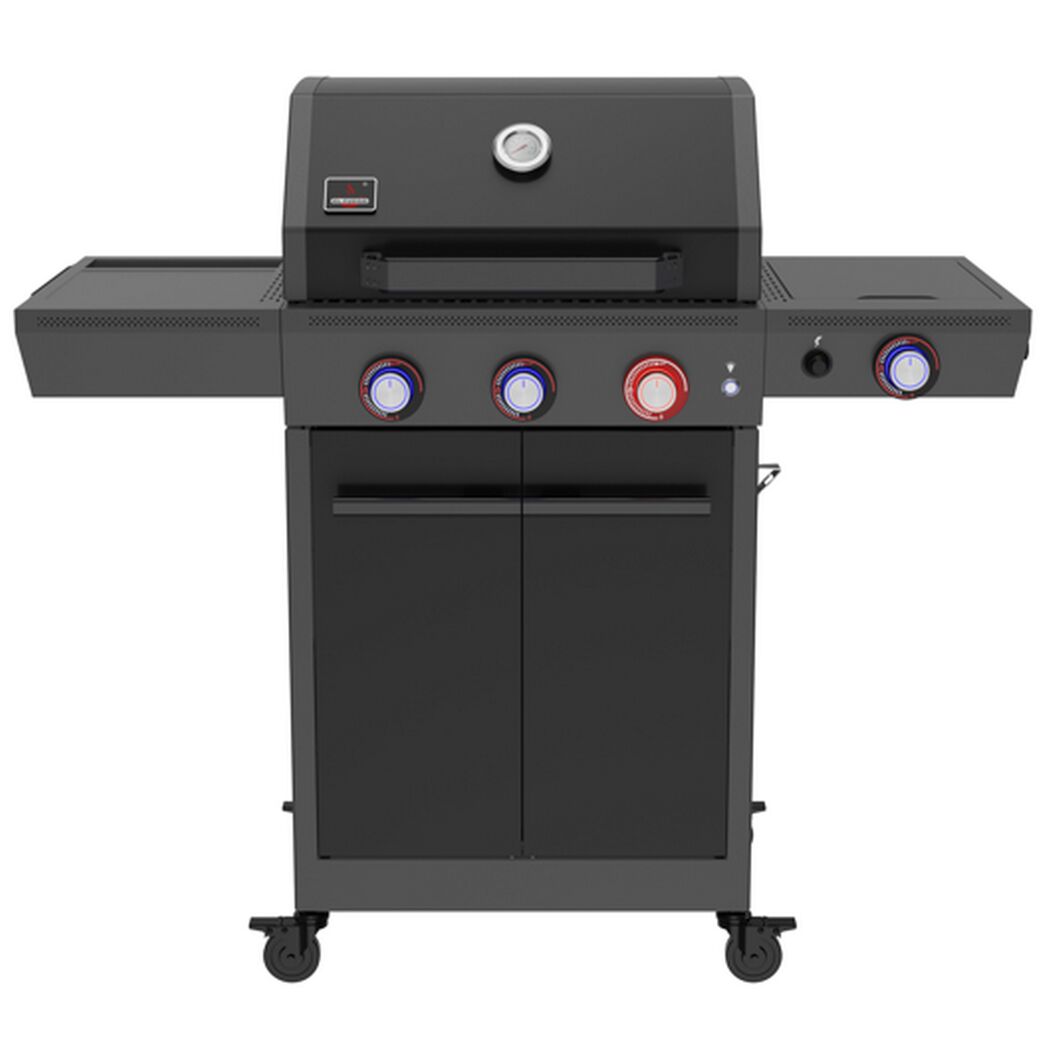 Gasgrill 'Key West' mit Turbozone anthrazit/schwarz 128 x 117 x 54 cm