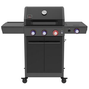 Gasgrill 'Key West' mit Turbozone anthrazit/schwarz 128 x 117 x 54 cm