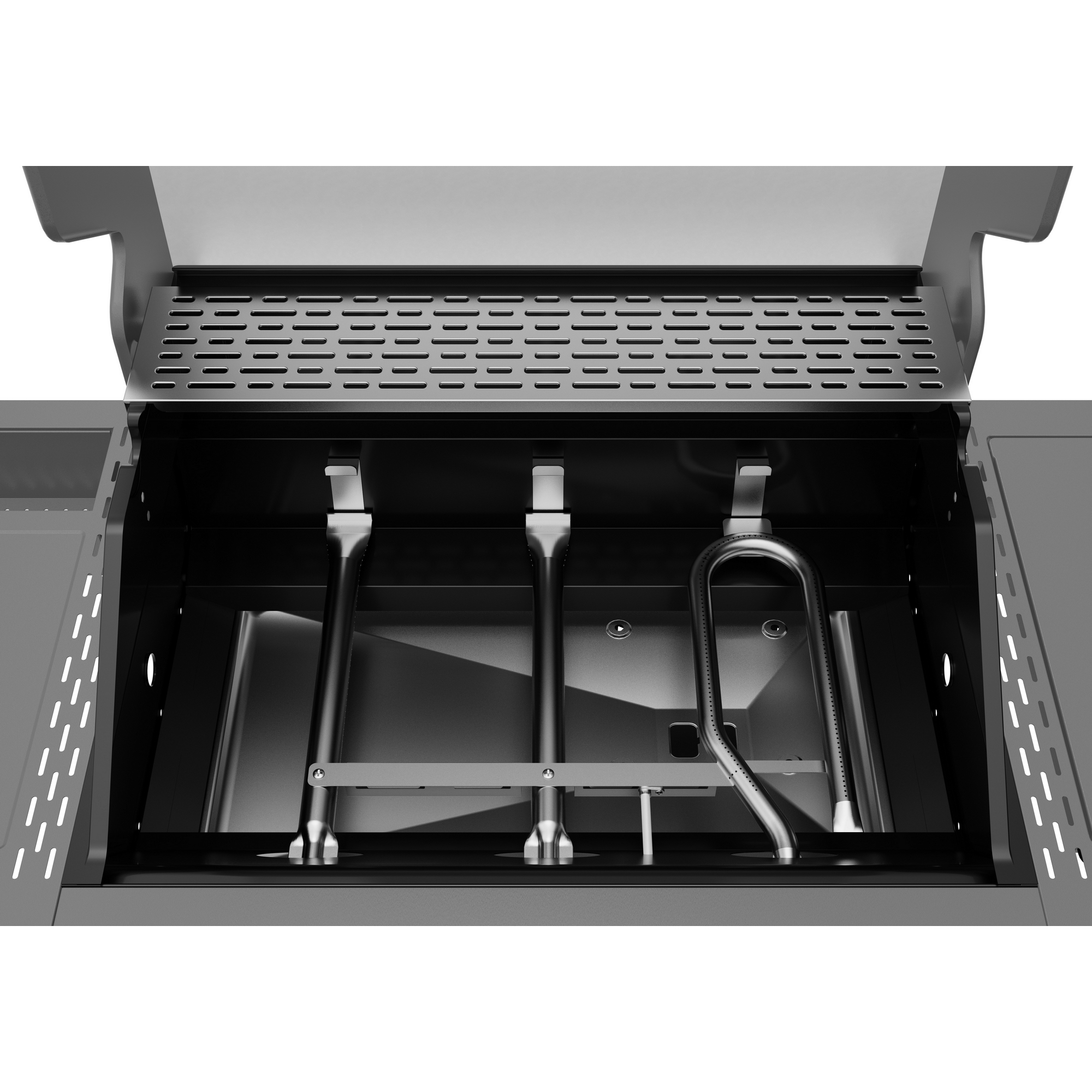 Gasgrill 'Key West' mit Turbozone anthrazit/schwarz 128 x 117 x 54 cm