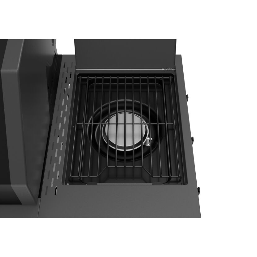 Gasgrill 'Key West' mit Turbozone anthrazit/schwarz 128 x 117 x 54 cm