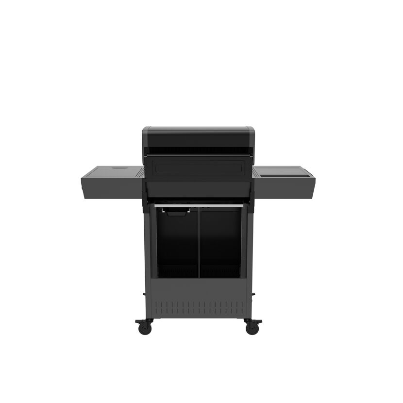 Gasgrill 'Key West' mit Turbozone anthrazit/schwarz 128 x 117 x 54 cm
