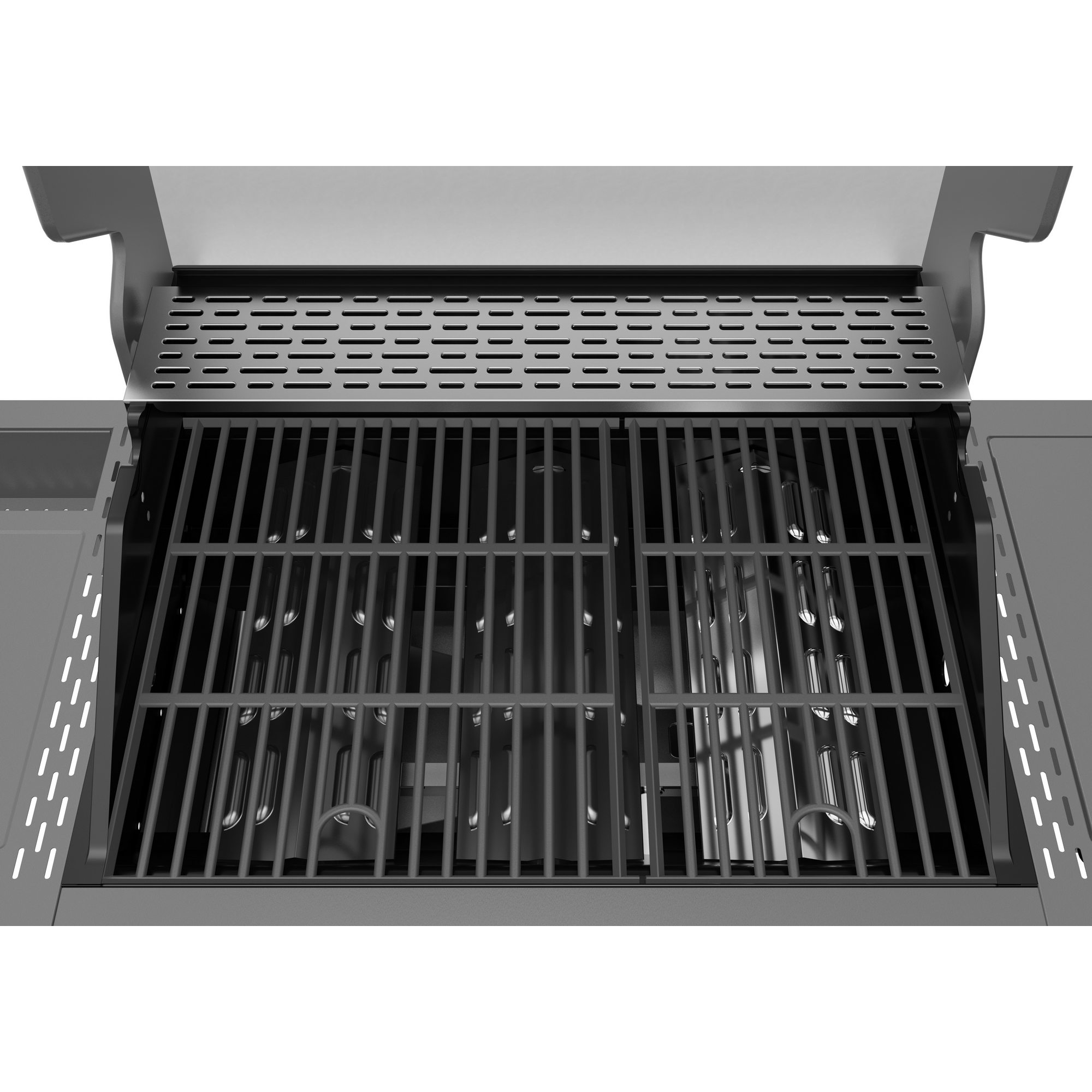 Gasgrill 'Key West' mit Turbozone anthrazit/schwarz 128 x 117 x 54 cm