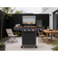 Gasgrill 'Key West' mit Turbozone anthrazit/schwarz 128 x 117 x 54 cm