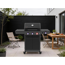 Gasgrill 'Key West' mit Turbozone anthrazit/schwarz 128 x 117 x 54 cm