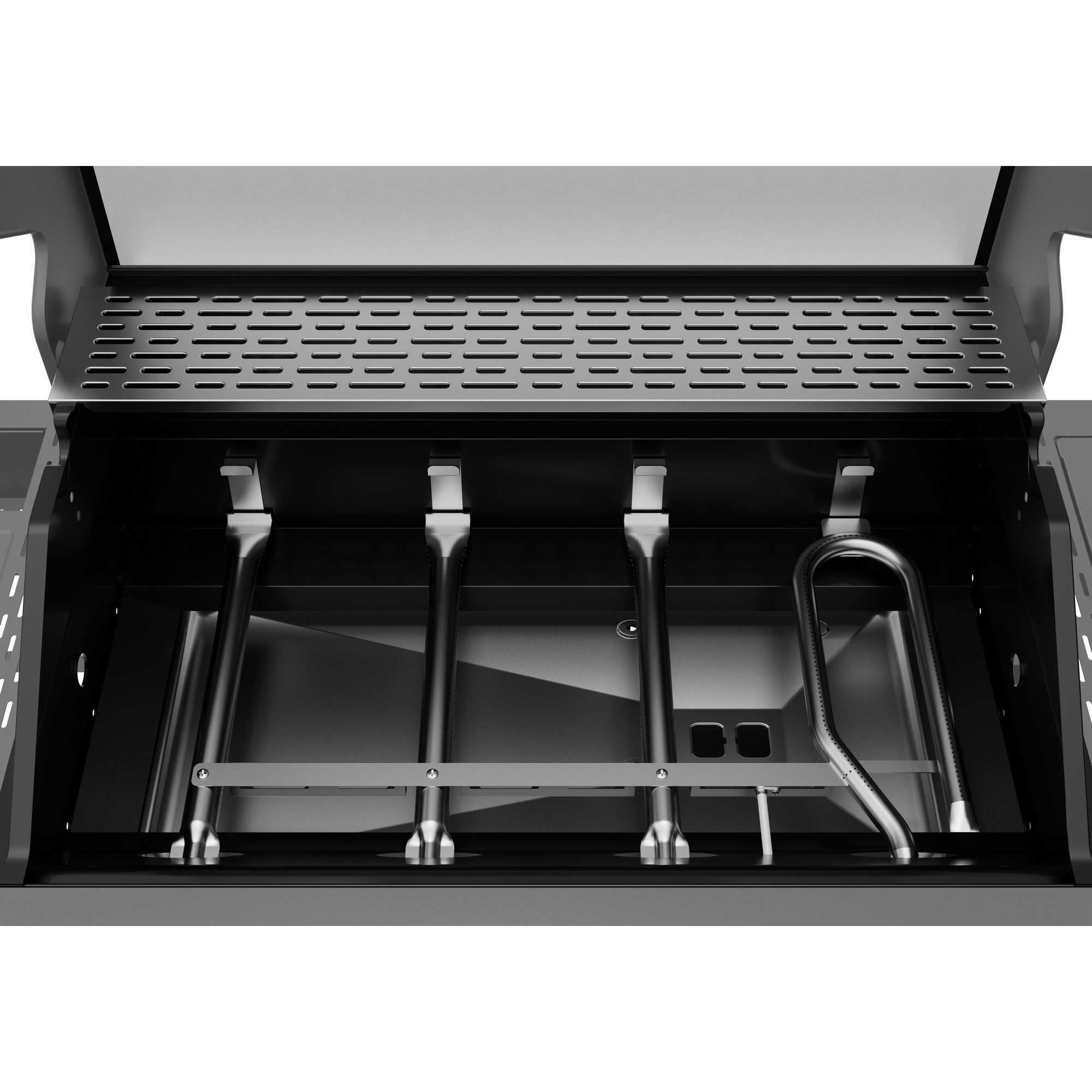 Gasgrill 'Key West' mit Turbozone anthrazit/schwarz 138 x 117 x 54 cm