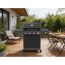 Gasgrill 'Key West' mit Turbozone anthrazit/schwarz 138 x 117 x 54 cm