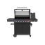 Gasgrill 'Key West' mit Turbozone anthrazit/schwarz 150 x 117 x 56 cm