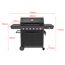 Gasgrill 'Key West' mit Turbozone anthrazit/schwarz 150 x 117 x 56 cm