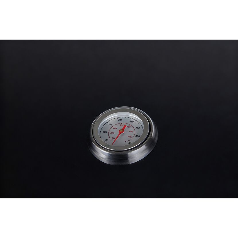 Gasgrill 'Detroit' silbern/schwarz 158,5 x 114 x 53,5 cm