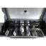 Gasgrill 'Detroit' silbern/schwarz 158,5 x 114 x 53,5 cm